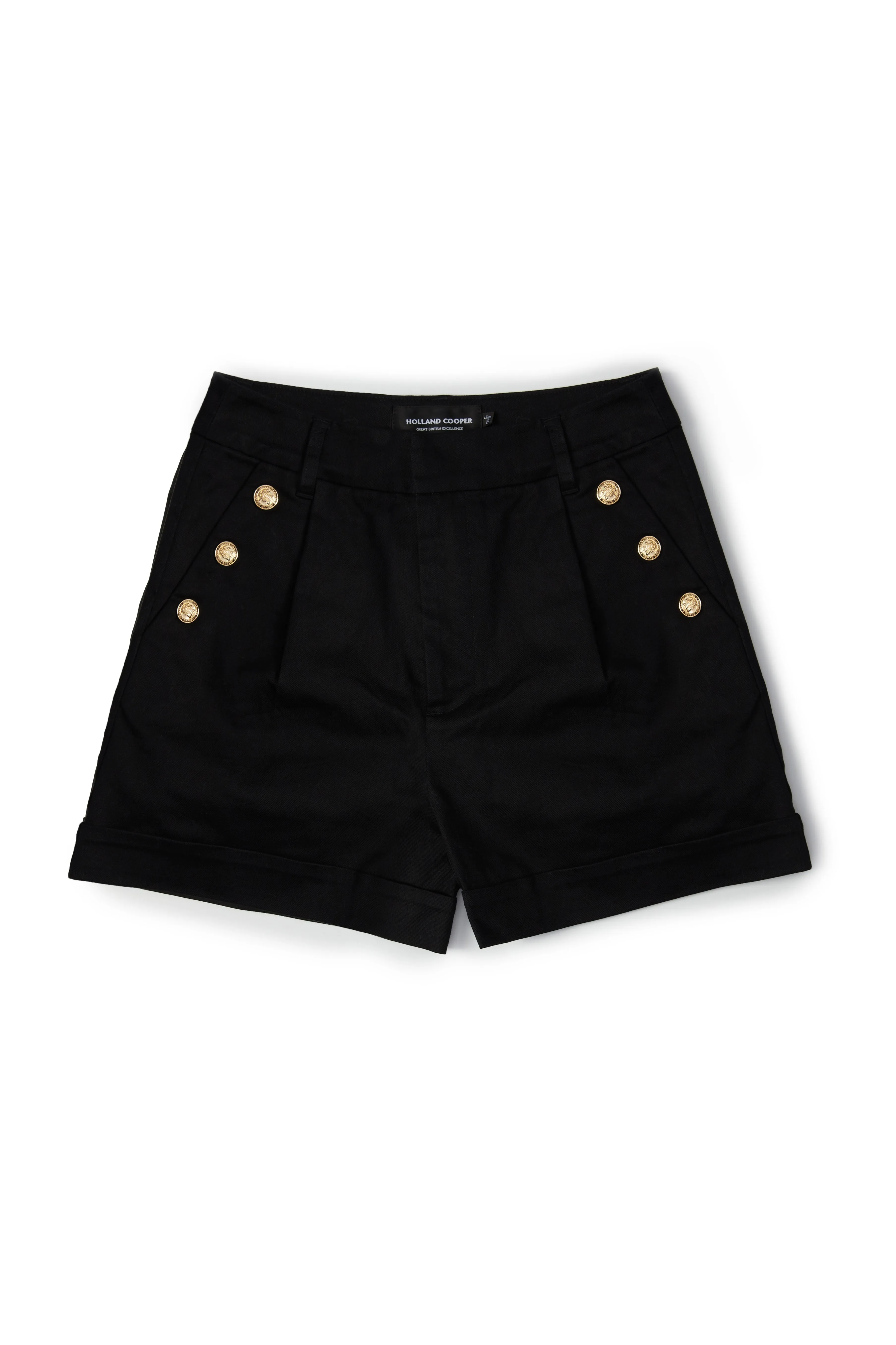 Holland Cooper Amoria Tailored Short in Black