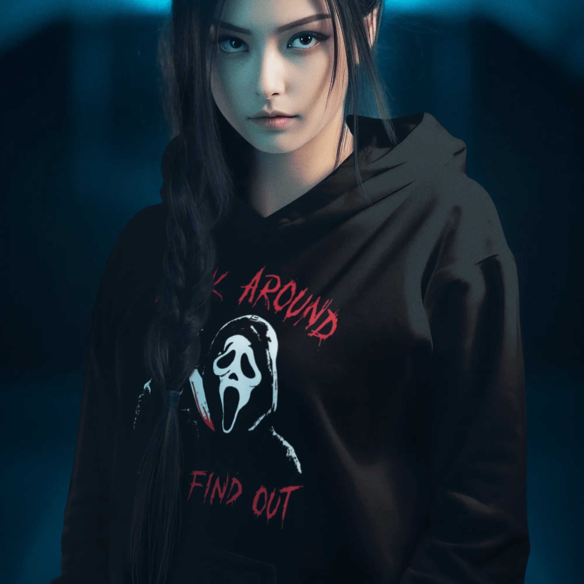 Horror Film Hoodie F Around And Find Out Midweight Ultra Soft Unisex Pullover