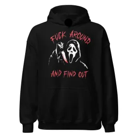 Horror Film Hoodie F Around And Find Out Midweight Ultra Soft Unisex Pullover