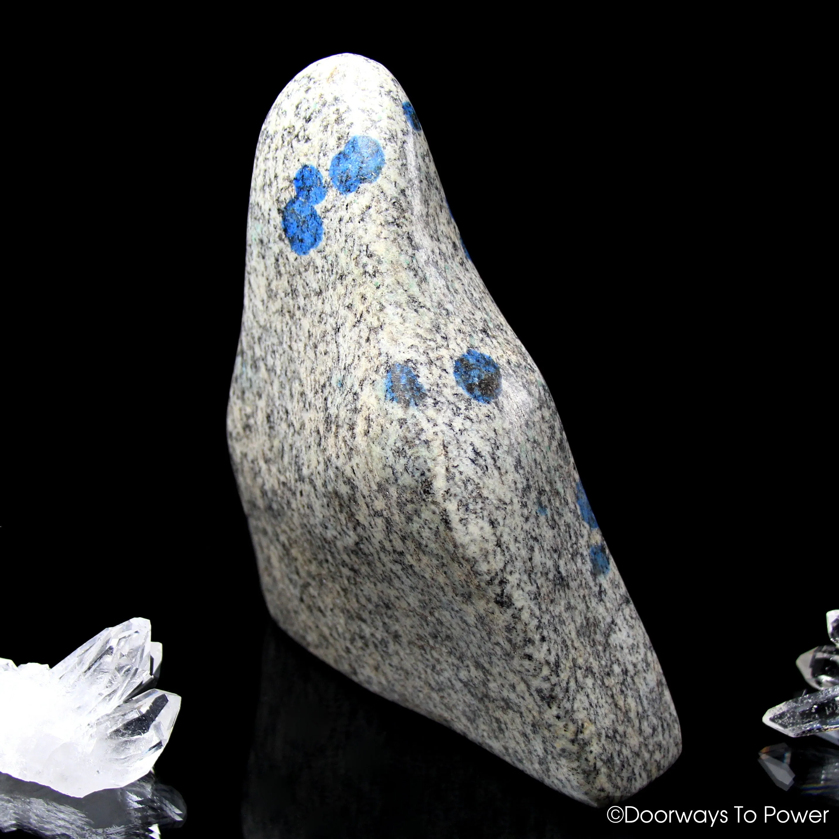 K2 Stone Azurite Crystal Altar Stone 'Light Body Awakening'