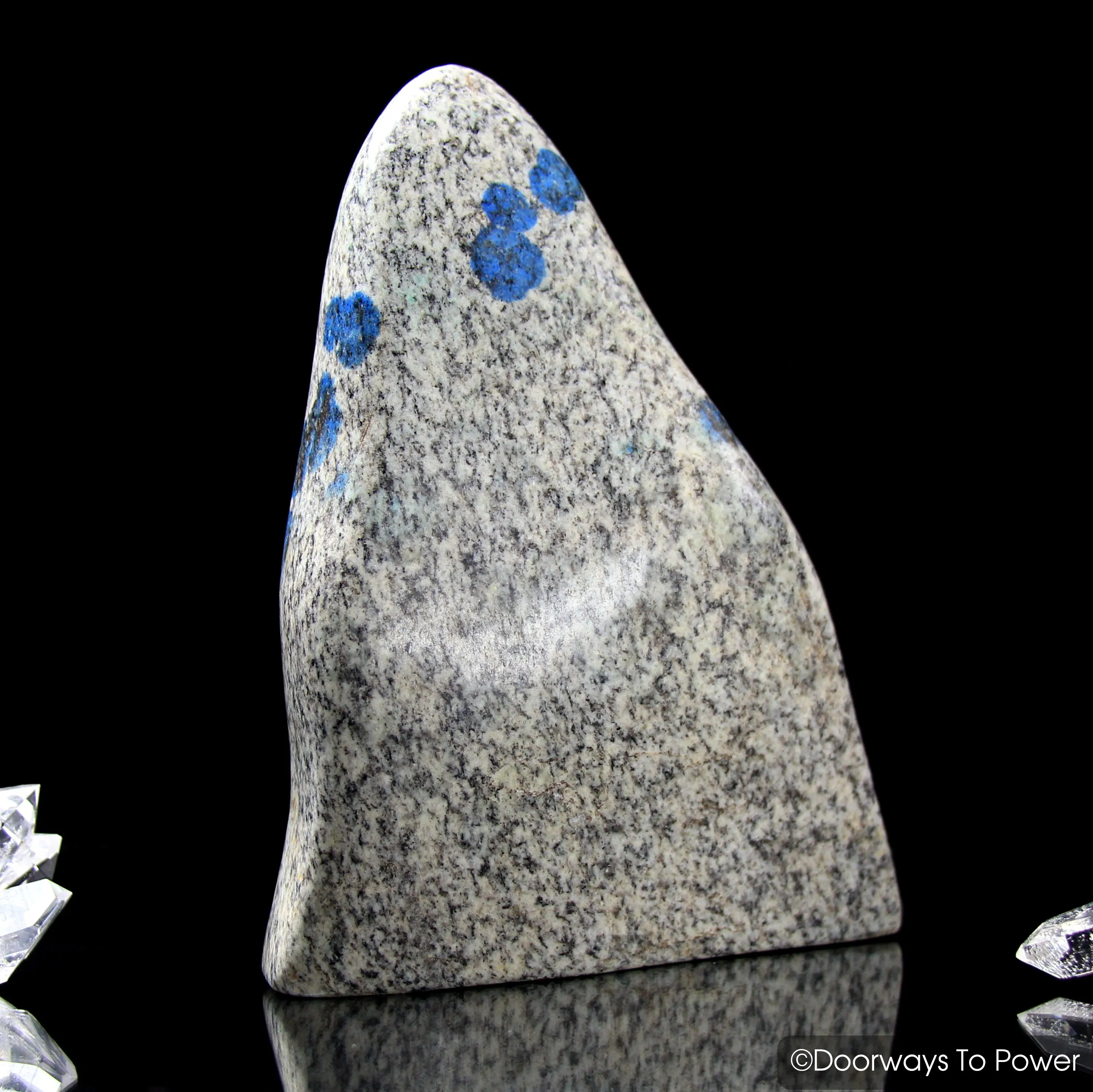 K2 Stone Azurite Crystal Altar Stone 'Light Body Awakening'