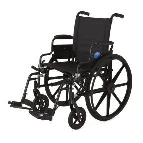 K4 Lightweight Wheelchair with Swing-Back Desk-Length Arms and Swing-Away Footrests, 18"