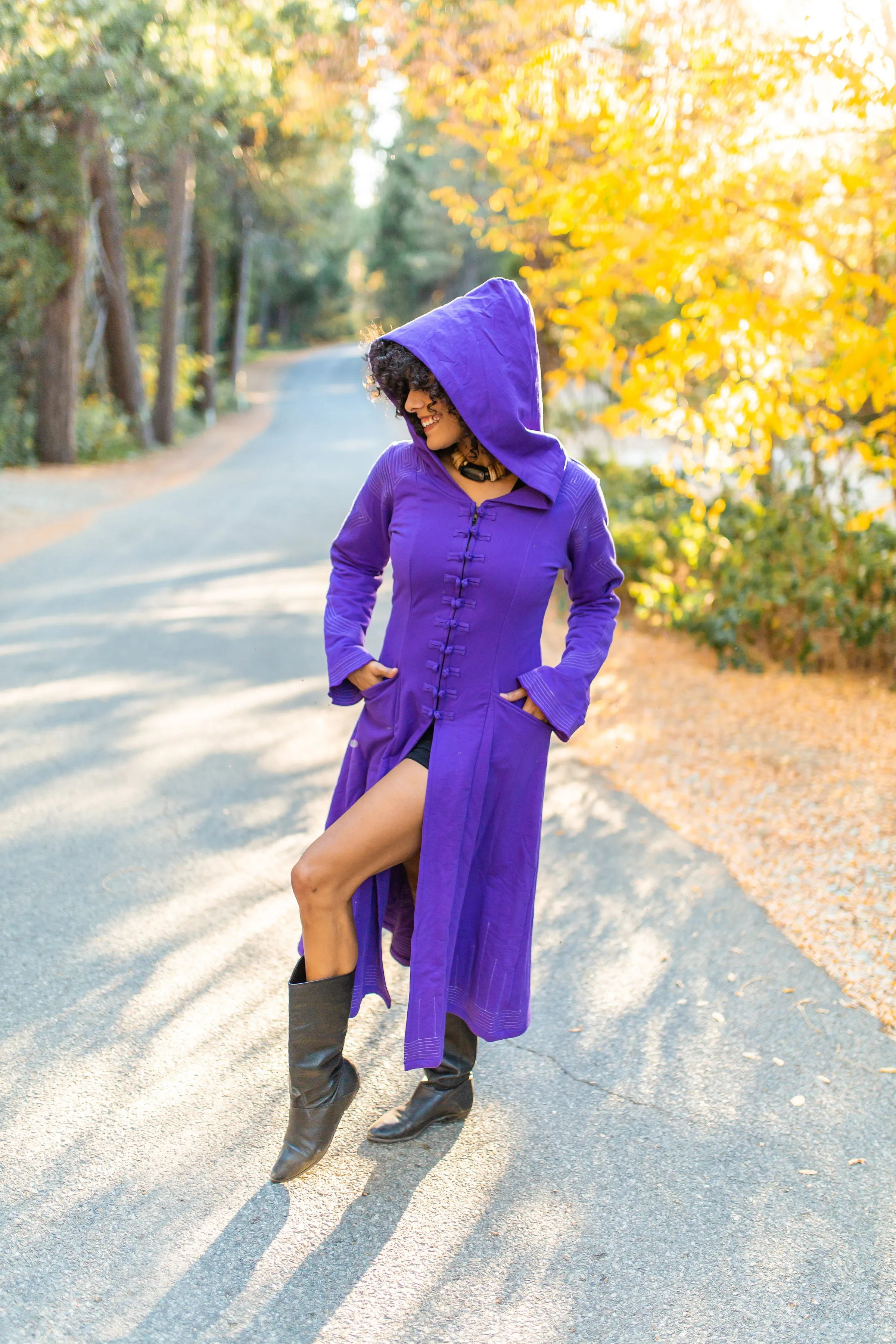 Kaftan Coat - Starduster - Purple Deluxe