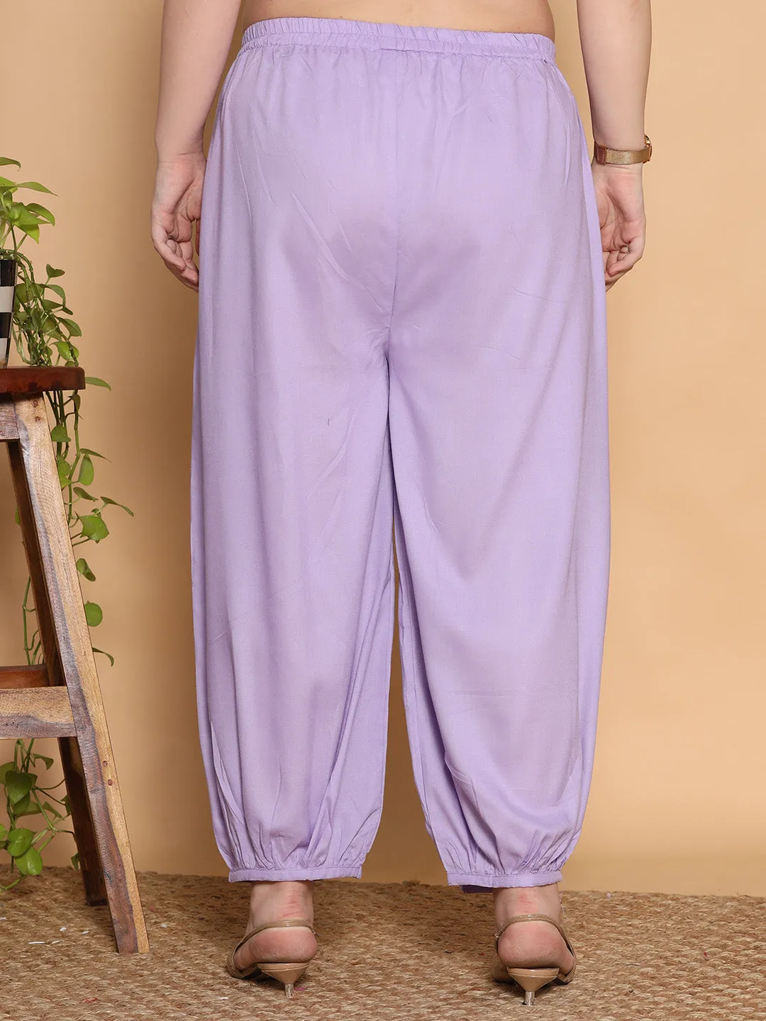 Lavender Rayon Balloon Salwar