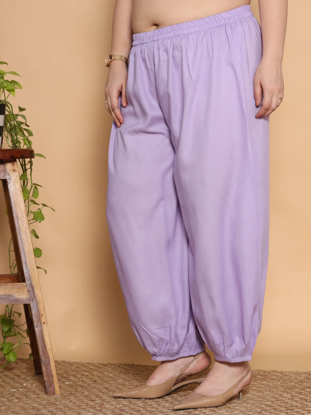 Lavender Rayon Balloon Salwar