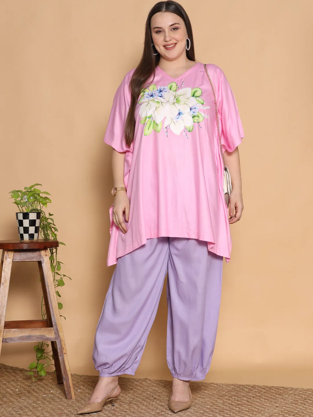 Lavender Rayon Balloon Salwar