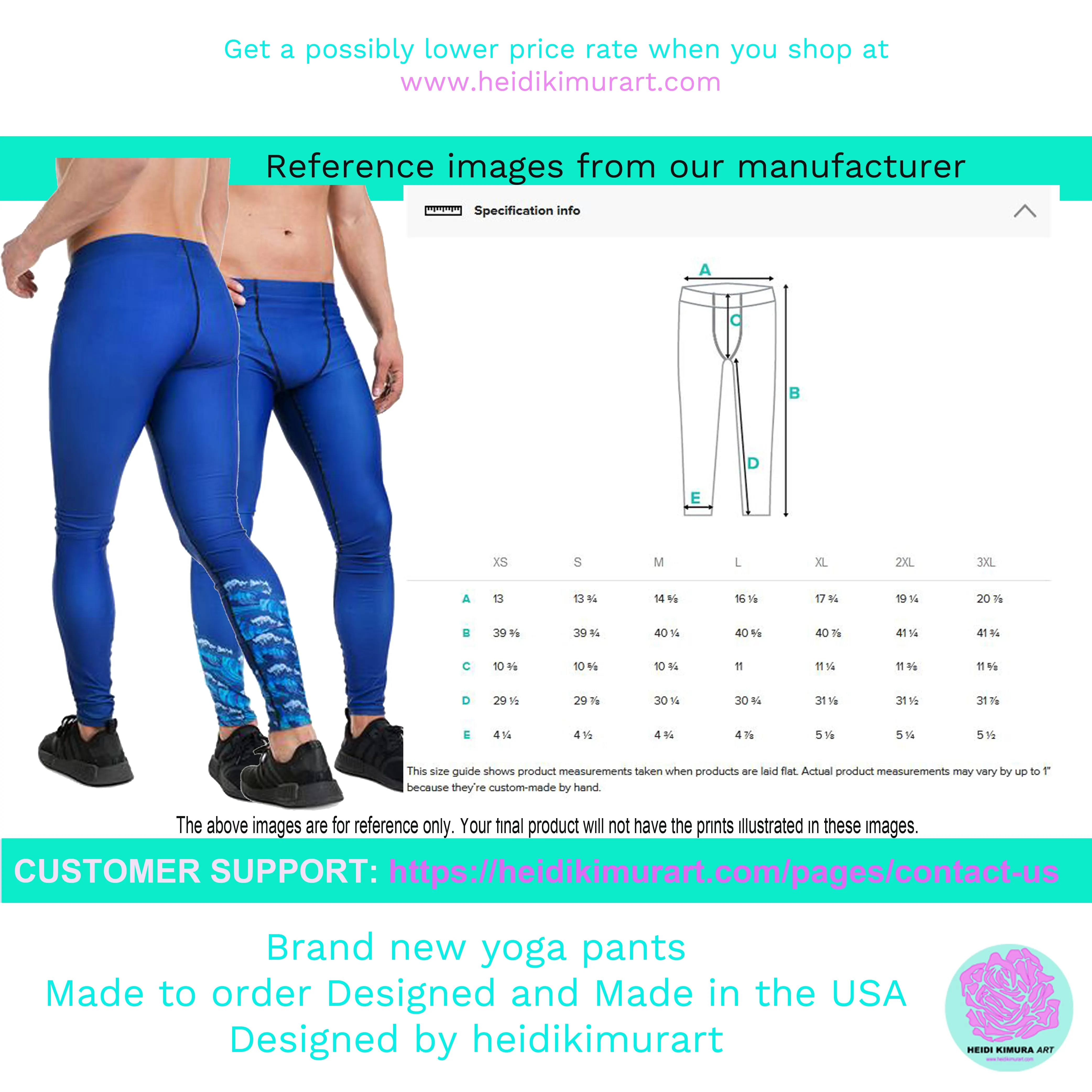 Light Blue Triangular Geometric Designer Birthday Boy Men's Yoga Leggings-Made in USA