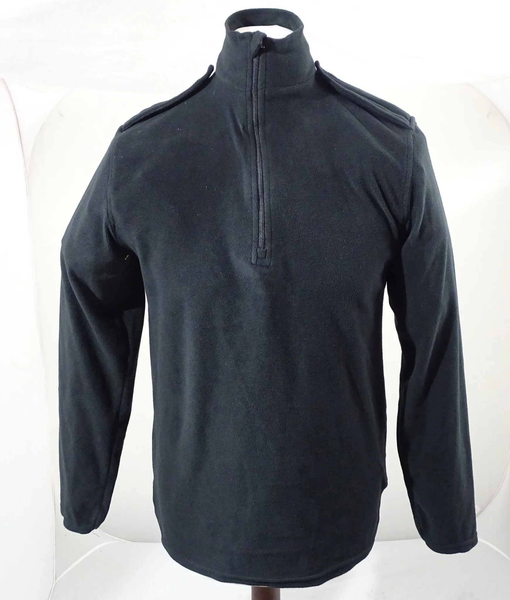 Lightweight Fleece Base Layer 1/4 Zip Black BLAFLC01A