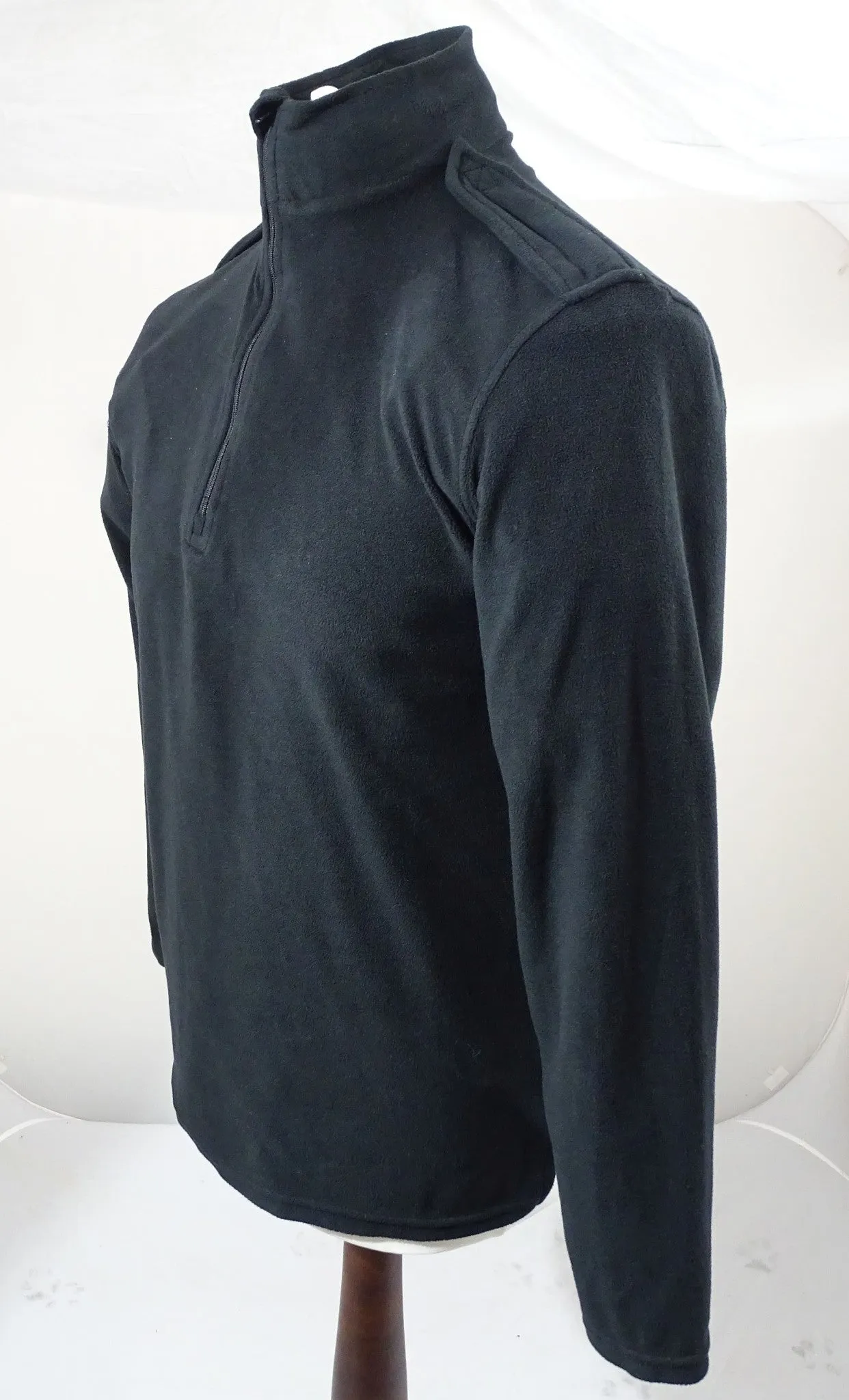 Lightweight Fleece Base Layer 1/4 Zip Black BLAFLC01A