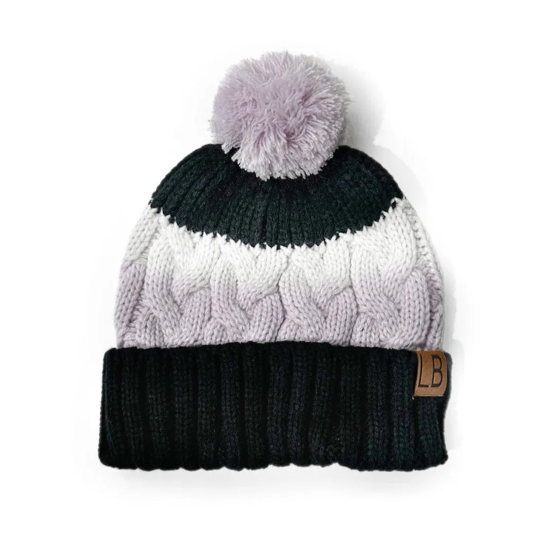 Little Bipsy Chunky Pom Beanie - Lavender