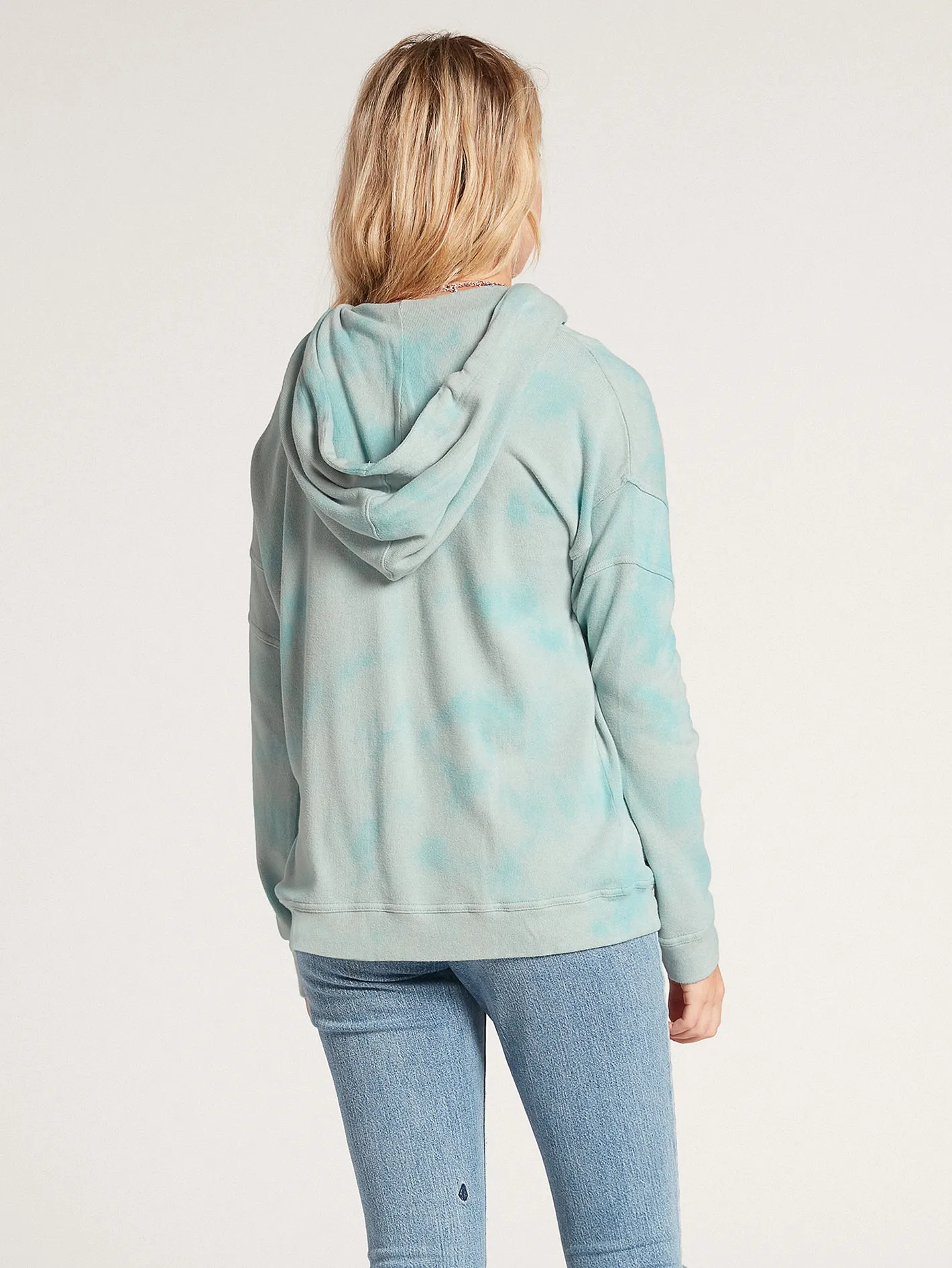 Lived In Lounge Zip Hoodie - Blue Fog