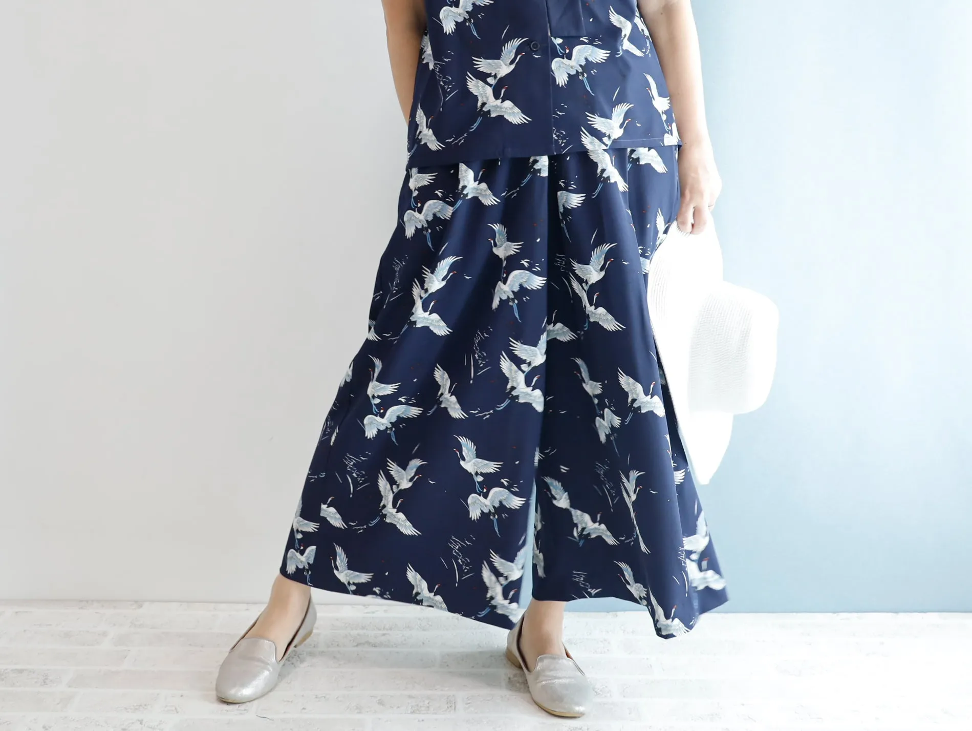 <P09C> CRANE PRINT  Gaucho