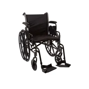 McKesson Lightweight Wheelchair, 18 Inch Seat Width