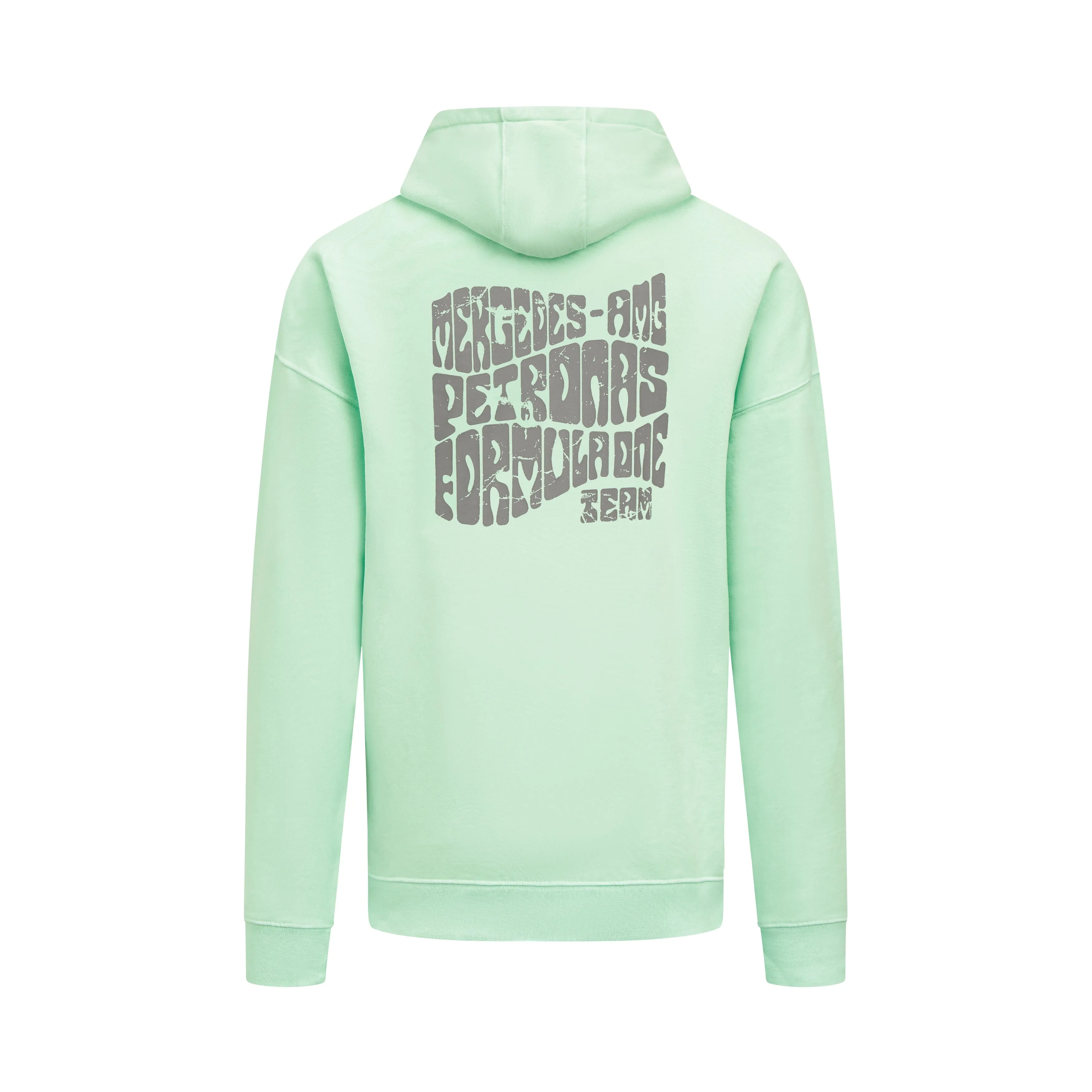 Mercedes AMG Petronas F1 Unisex Retro Hoodie - Mint/Lilac/Blue