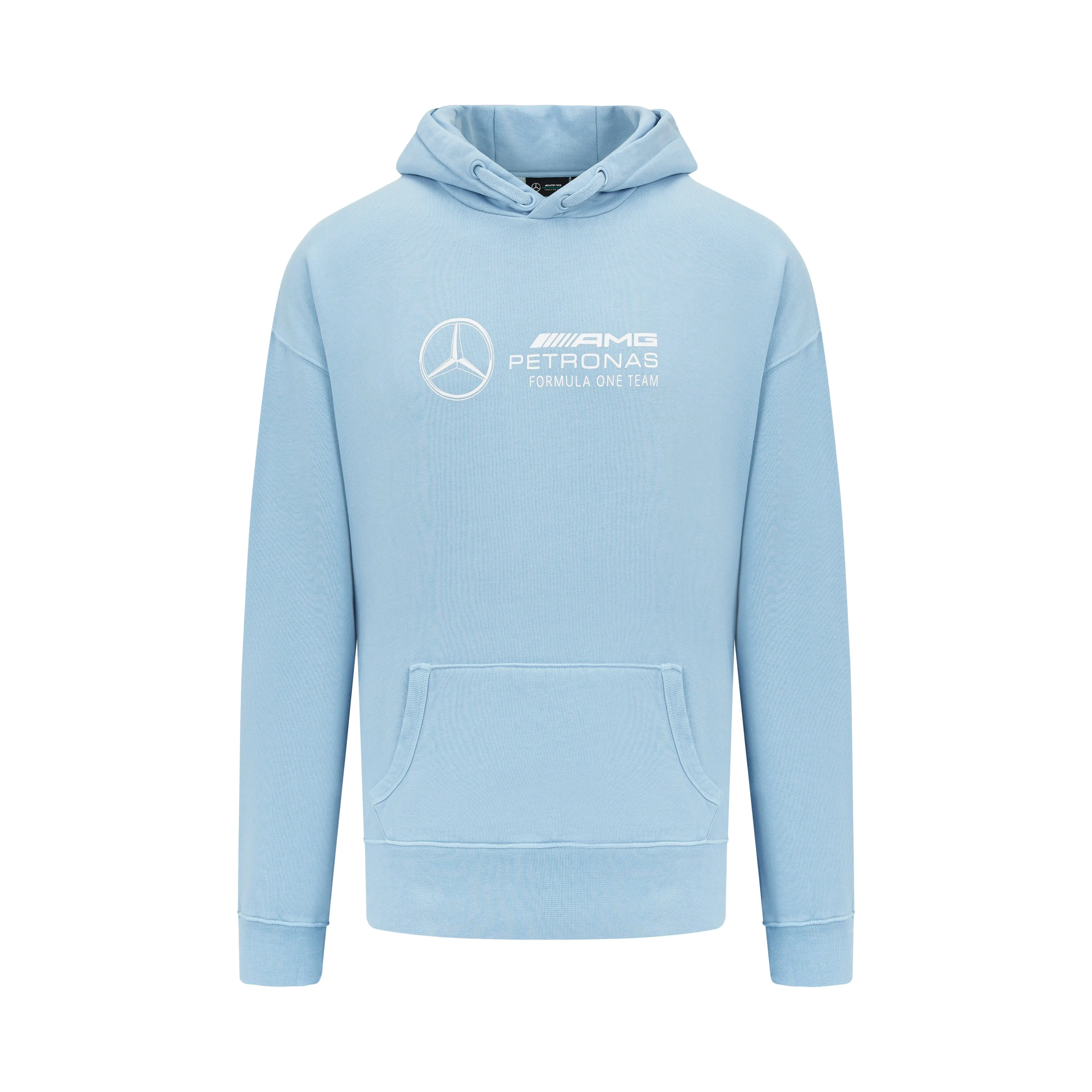 Mercedes AMG Petronas F1 Unisex Retro Hoodie - Mint/Lilac/Blue