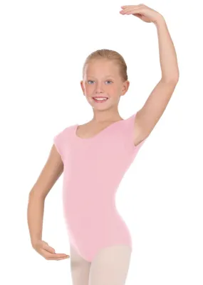 Microfiber Bow-Back Youth Cap Sleeve Leotard