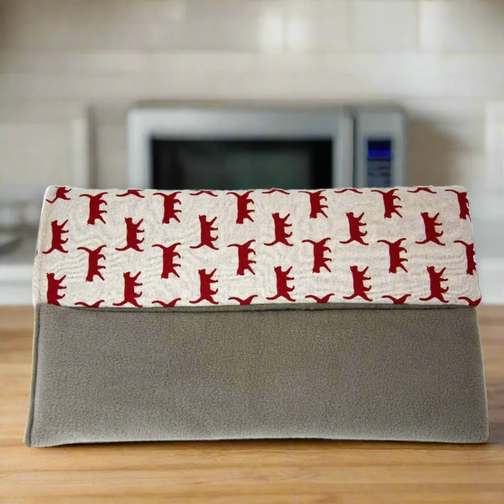 Microwavable Red Cat Wheat Bag