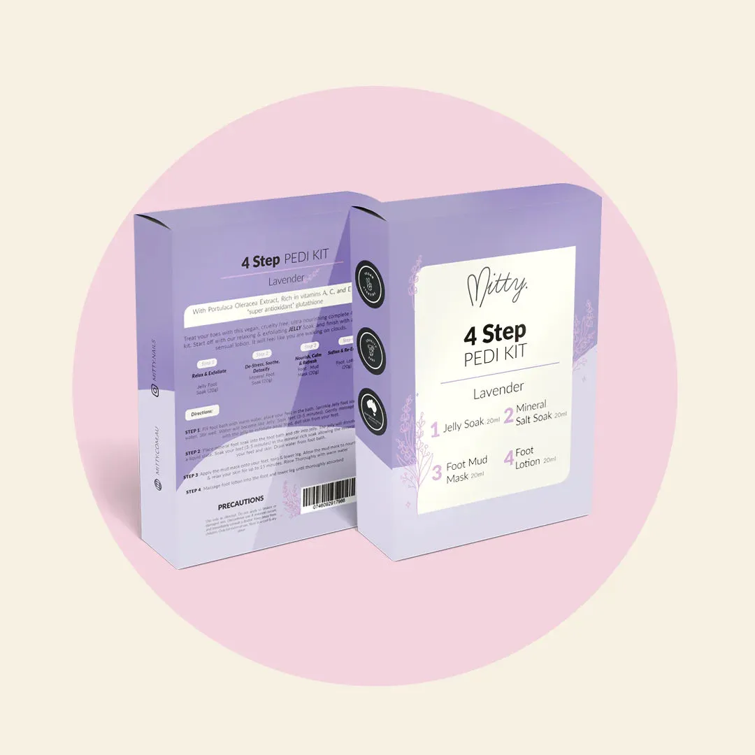 Mitty 4 Step Pedi Kit - Lavender