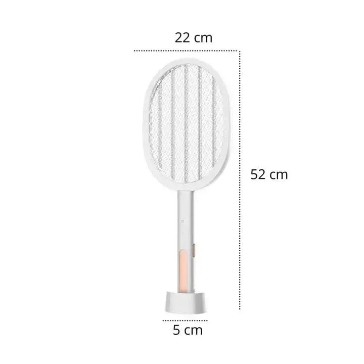 Mosquito Racket Bat Rechargeable Electric Repellent for Home with UV Light (Refurbished)