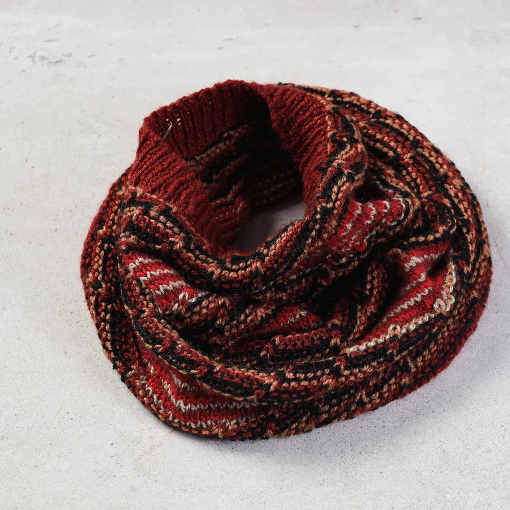 Multicolor - Kumaun Hand knitted Woolen Cowl