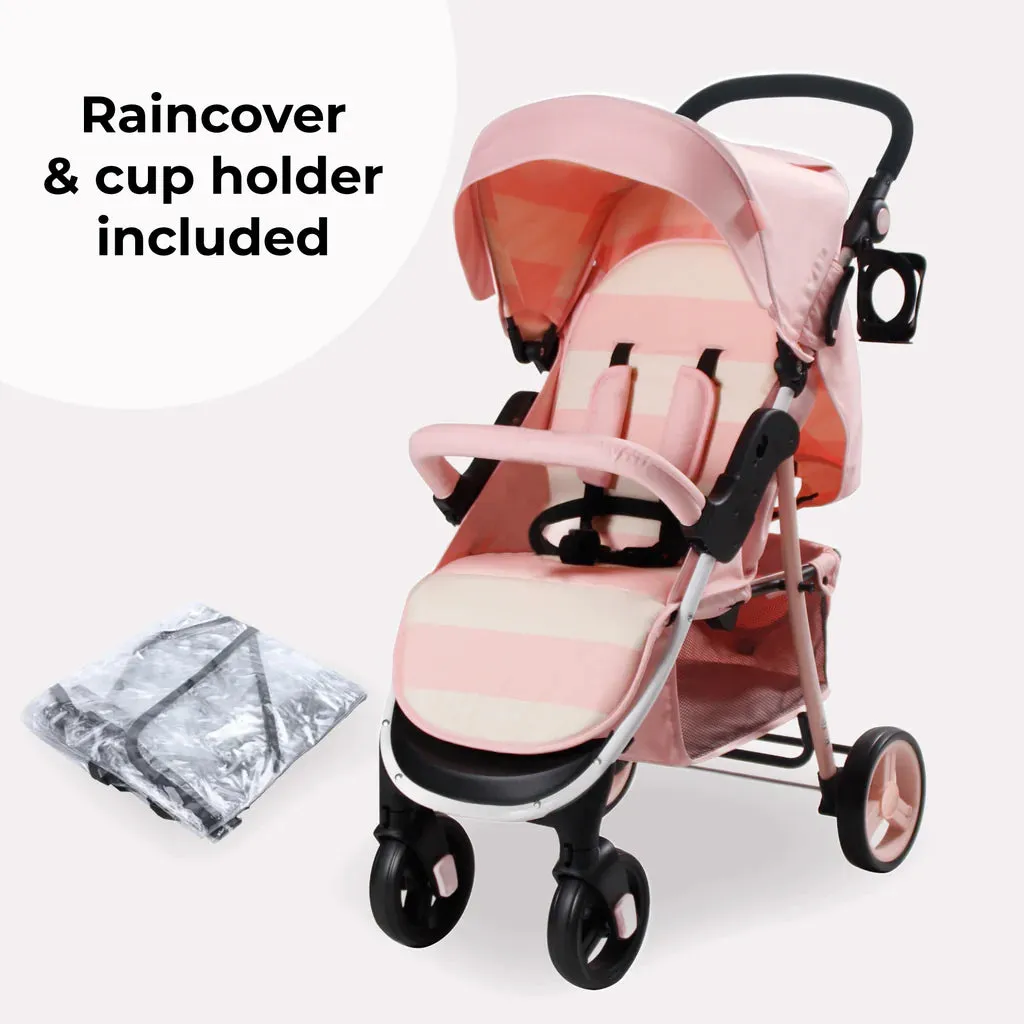 My Babiie MB30 Pushchair - Pink Stripes