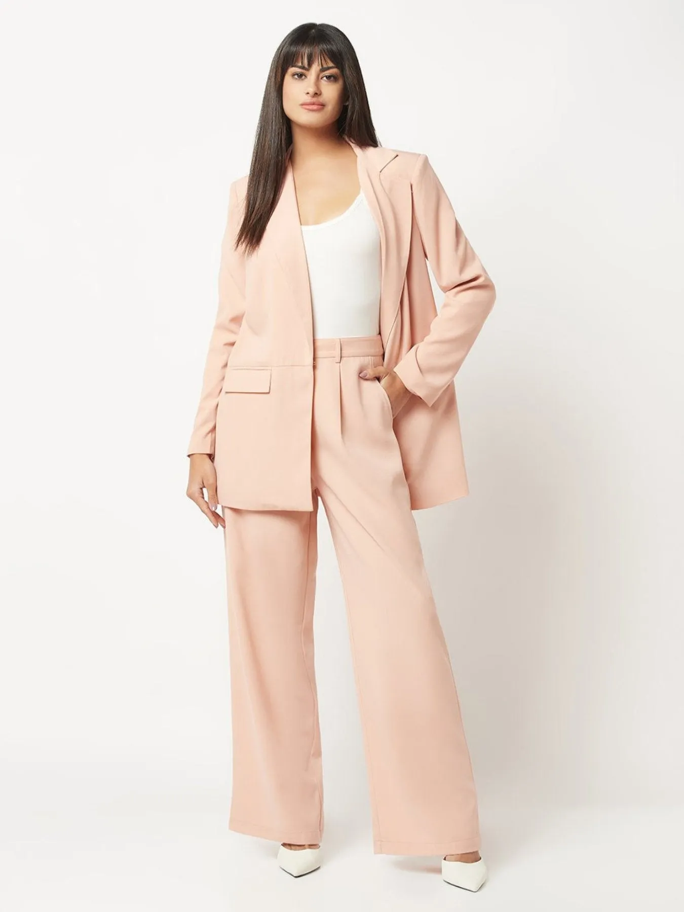 Nude Classy Power Suit