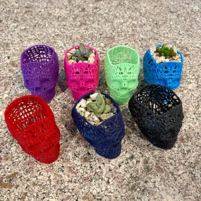 NumanPrints - 3D Printed Succulent Skull Planter Pot Small Indoor: Pink / 5 Inch Skull