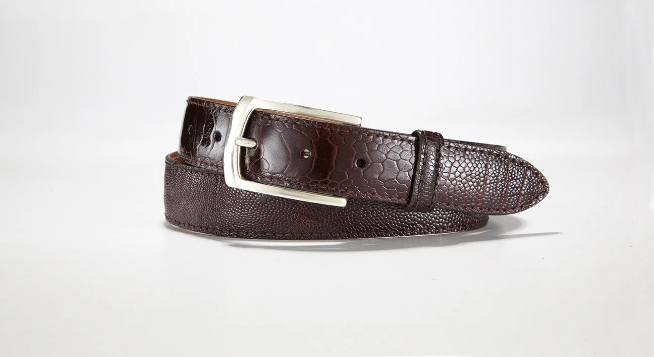 Ostrich Leg Belt 1 1/4" - 32mm (Cognac)