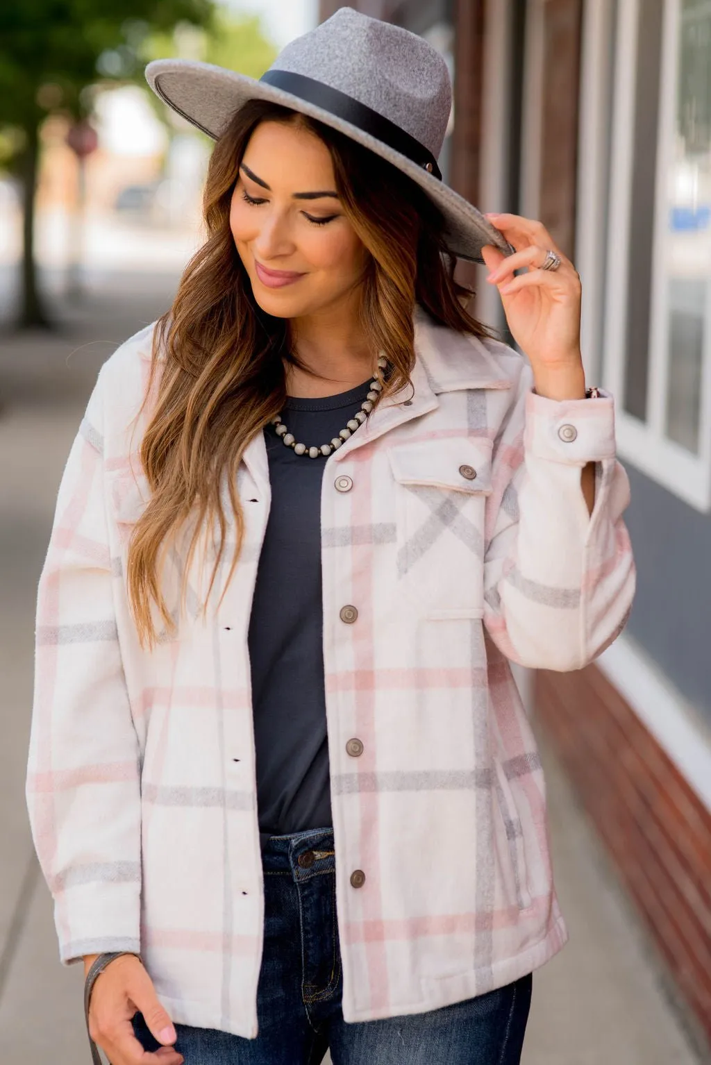 Pastel Plaid Shacket