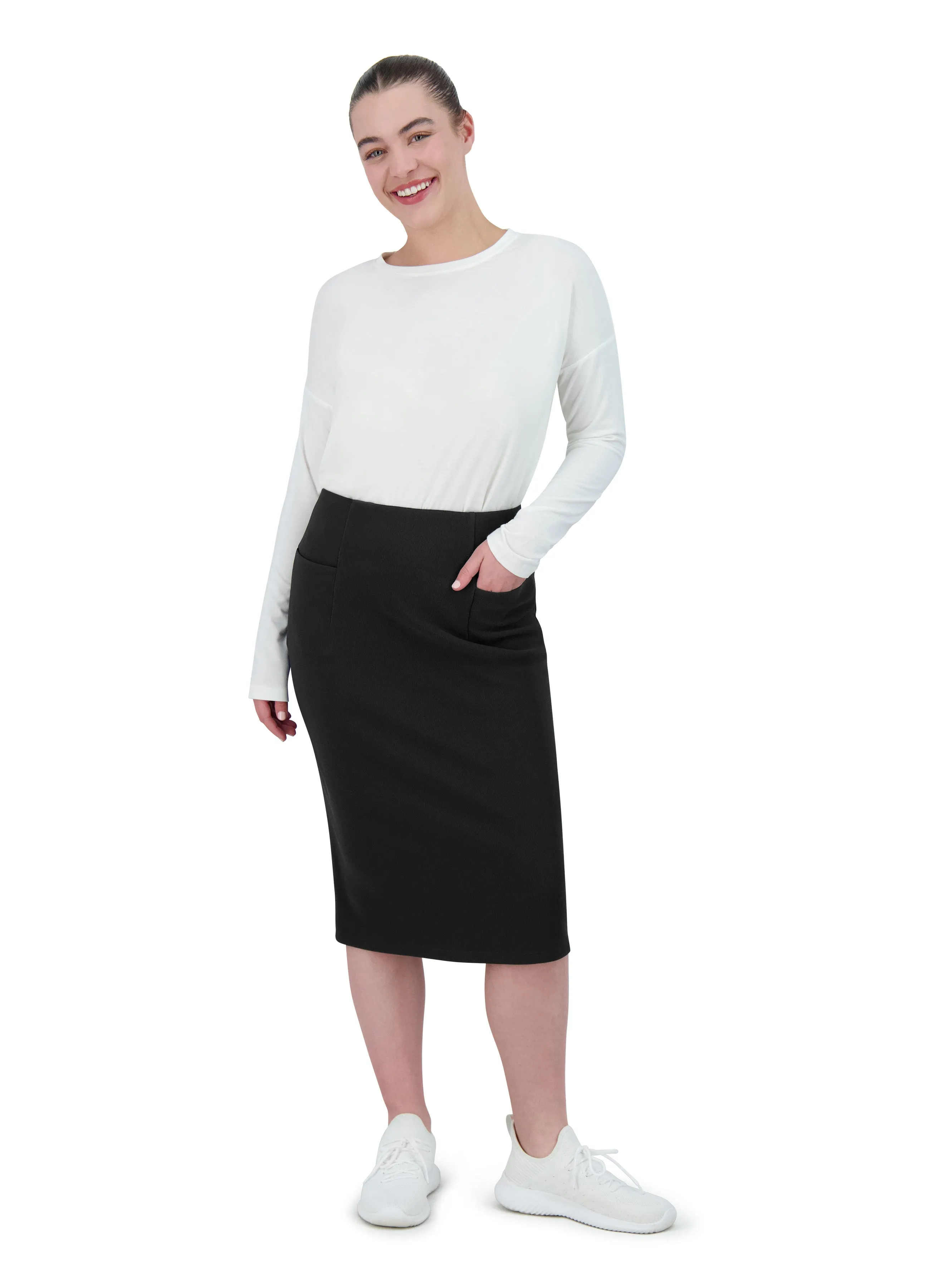 Perfect Fit Pencil Skirt 26" - Black