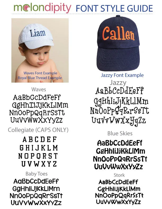 Personalized Baby Boys Sun Hat, 0-4 Year Old Size Infant Hat Newborn Summer Hat