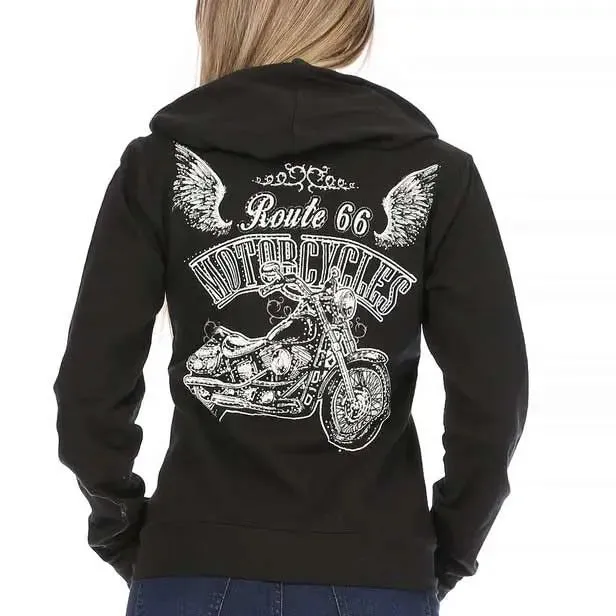 Platinum Plush Women's Route 66 Full Zip Hoodie