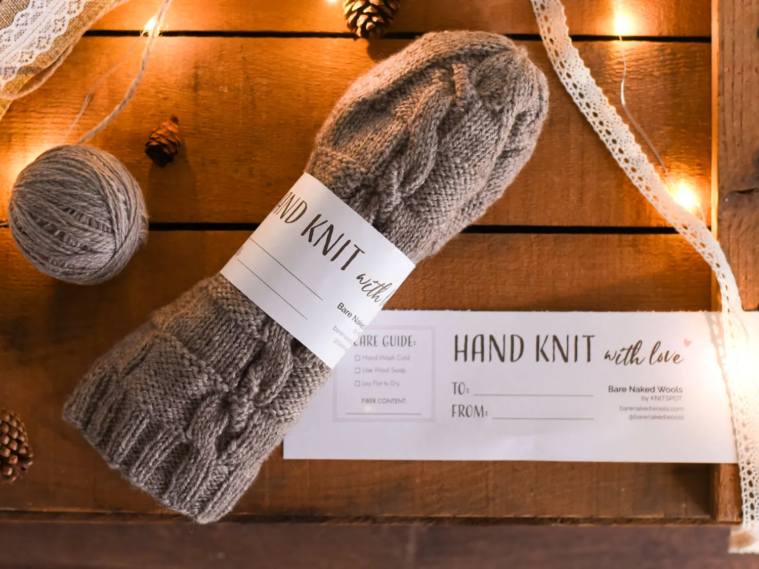 Printable Gift Tag - "Handknit with Love"