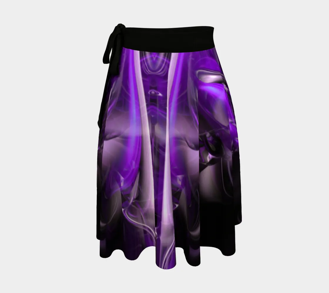 PURPLE ALIEN WRAP SKIRT