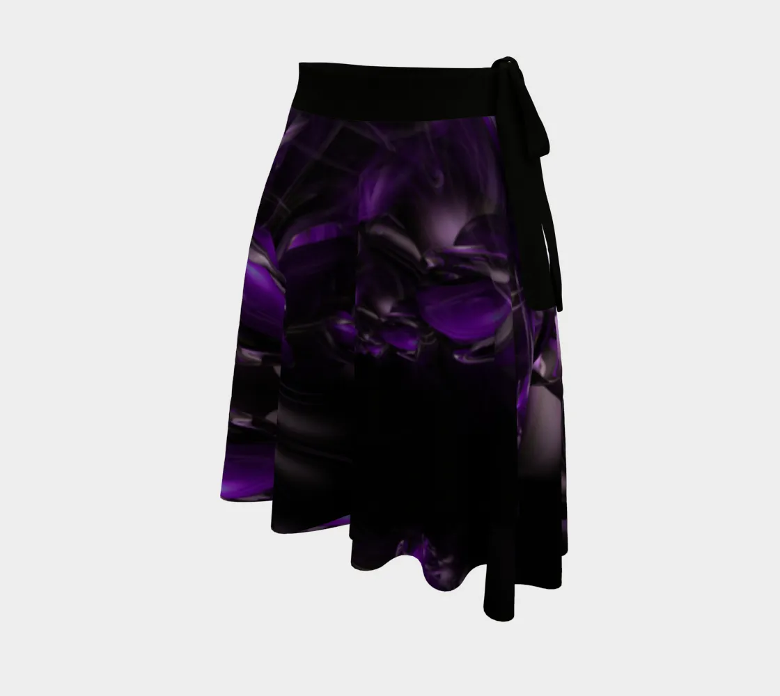 PURPLE ALIEN WRAP SKIRT