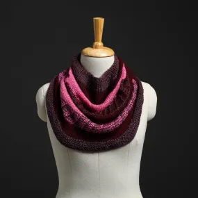 Purple - Kumaun Hand Knitted Woolen Cowl 92