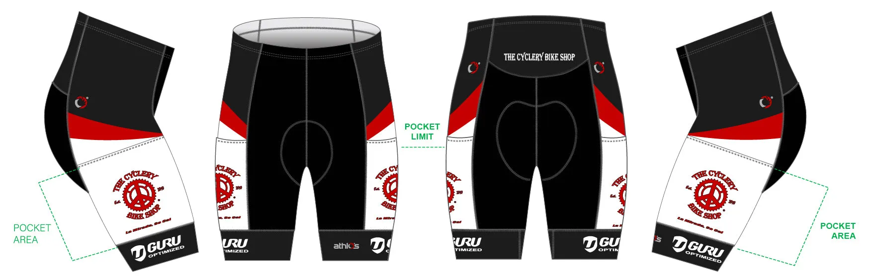 Red Breakaway Domestique Gravel Short Men's - The Cyclery Bike Shop