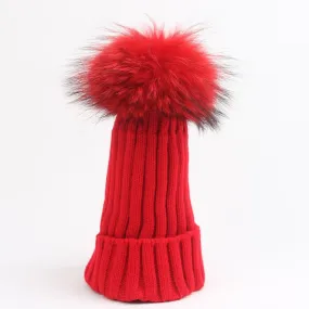 Red Fur Pomkin Hat