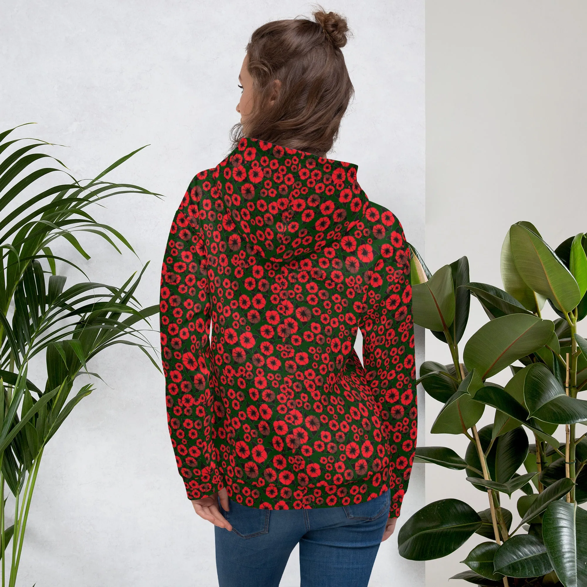 Red Roses Unisex Hoodie by John A. Conroy