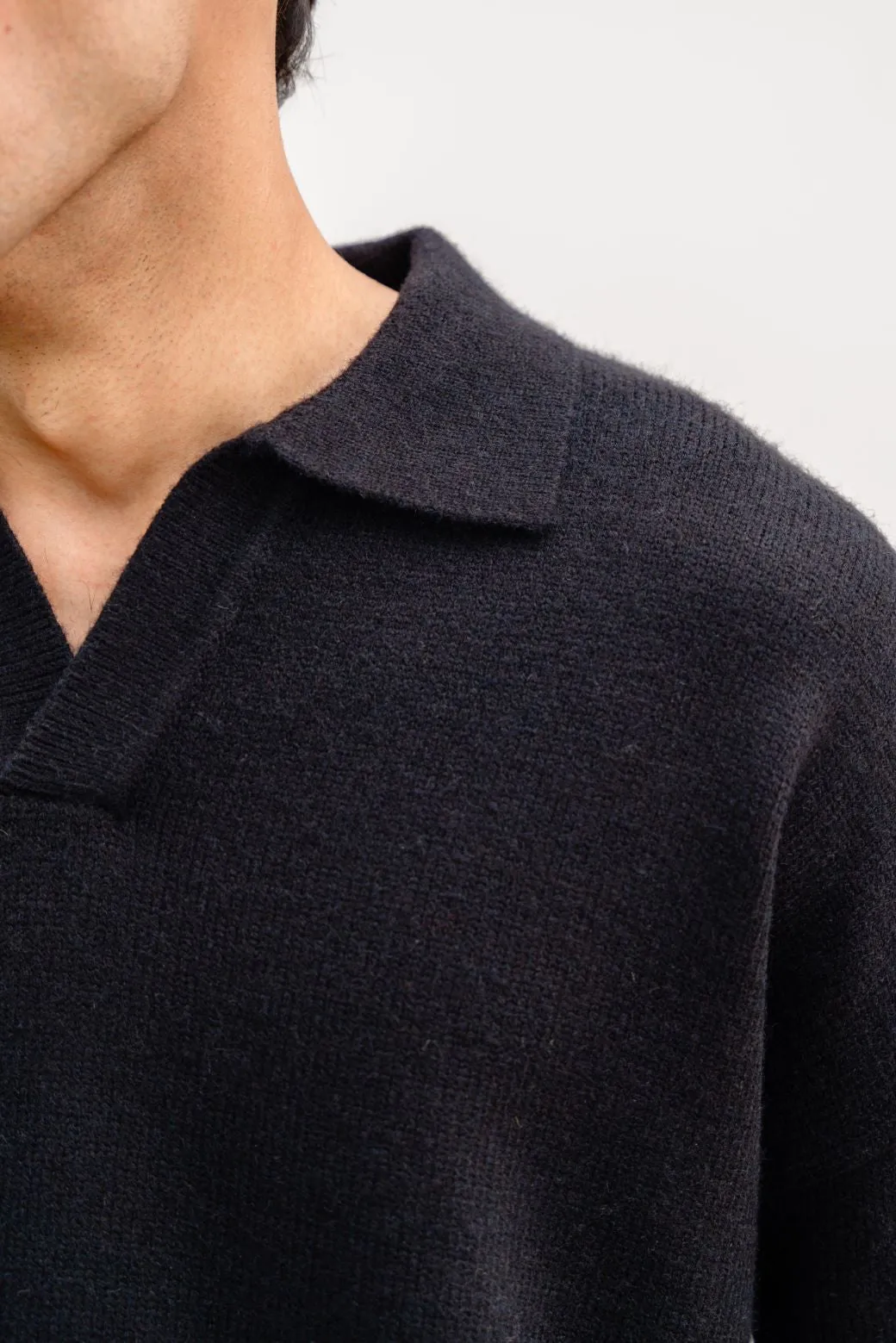 RELAXED POLO SWEATER