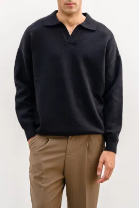 RELAXED POLO SWEATER