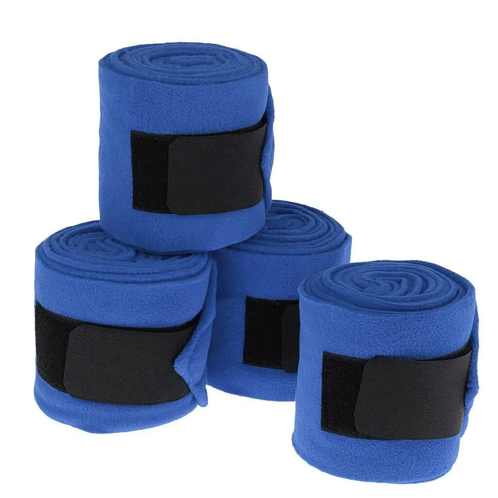 Royalian Horse Polo Fleece Elastic Bandage Set 4 Pieces