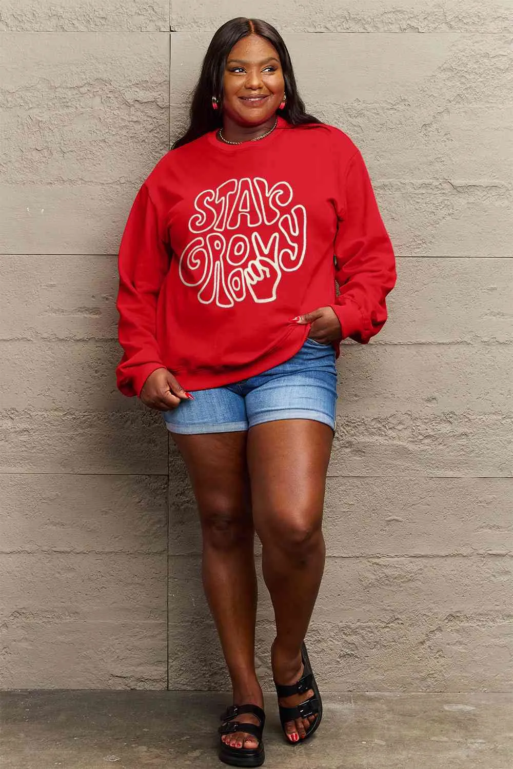 Simply Love Full Size Graphic Sweatshirt