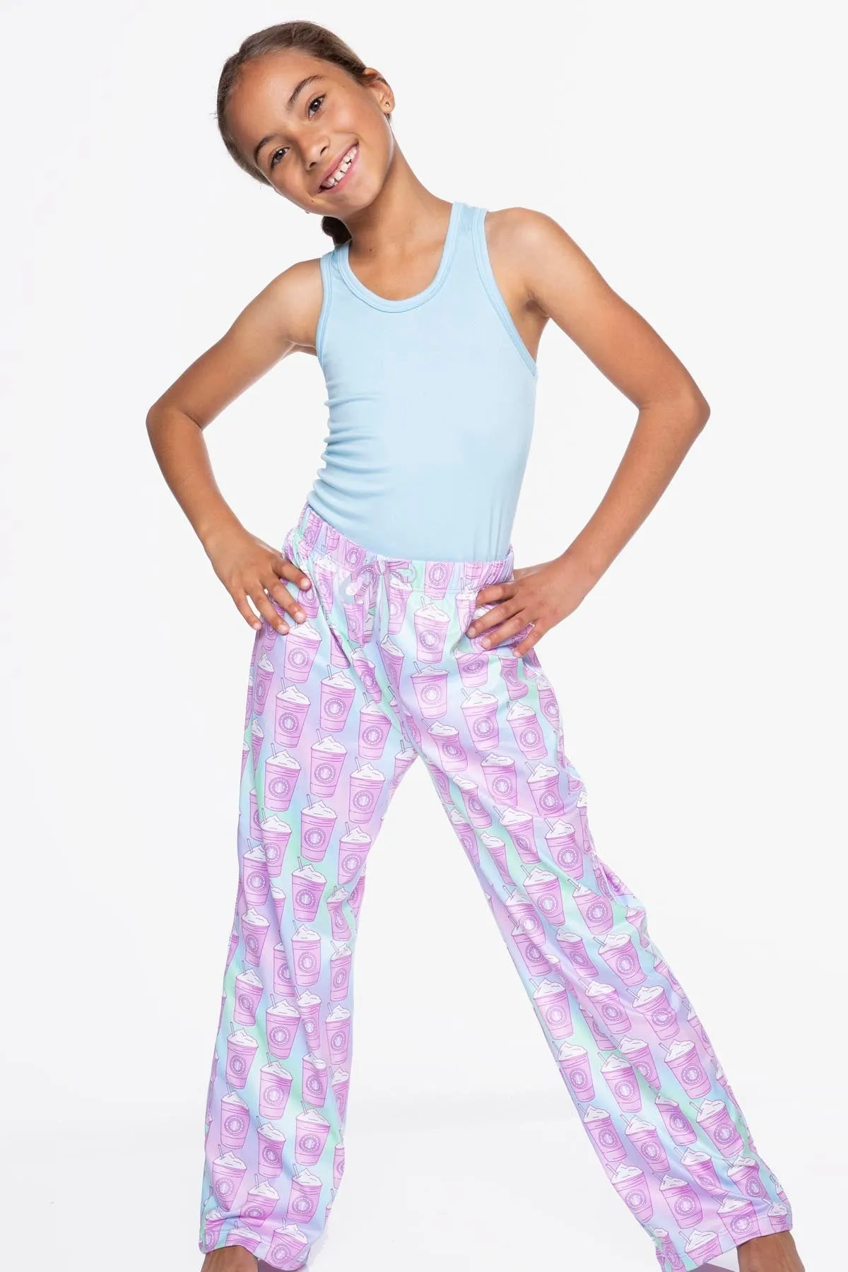 Simply Soft Racerback Tank & Karate Pant - Pastel Ombré Frappuccino