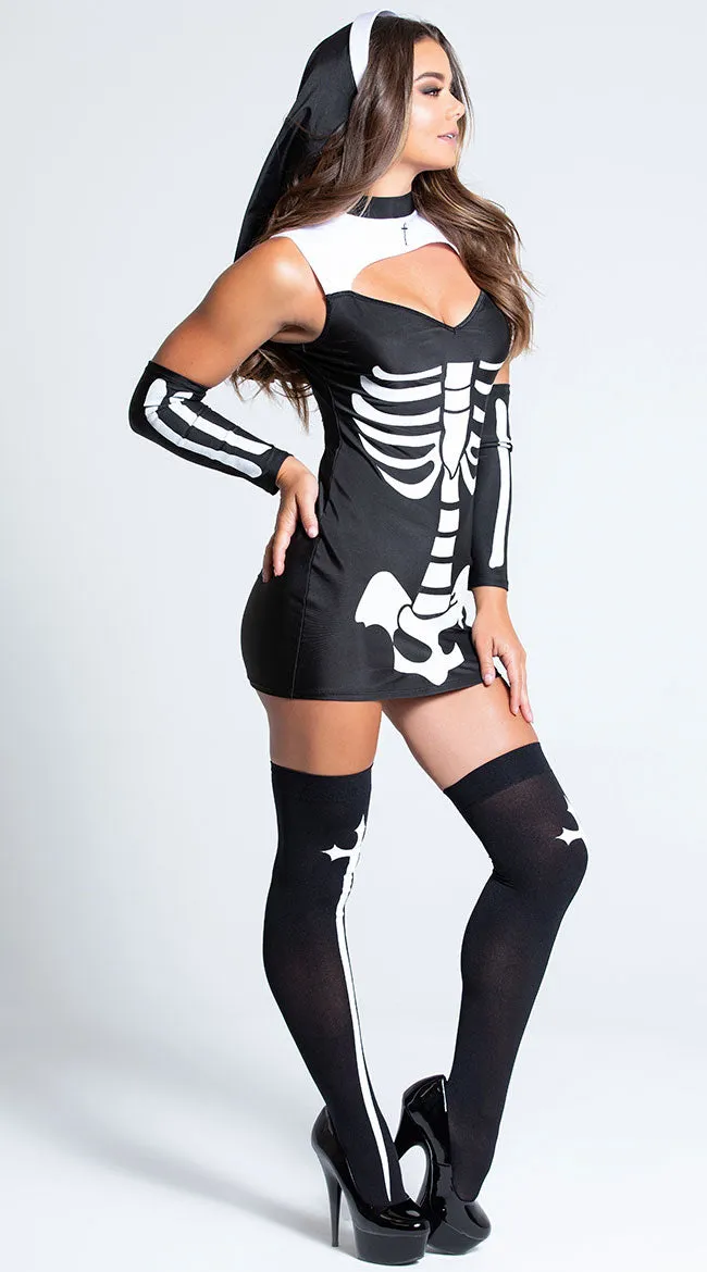 Skeleton Nun Costume