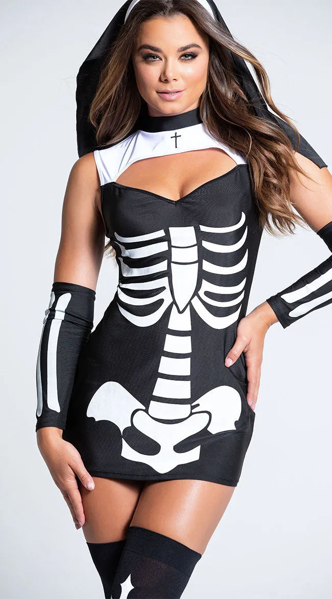 Skeleton Nun Costume