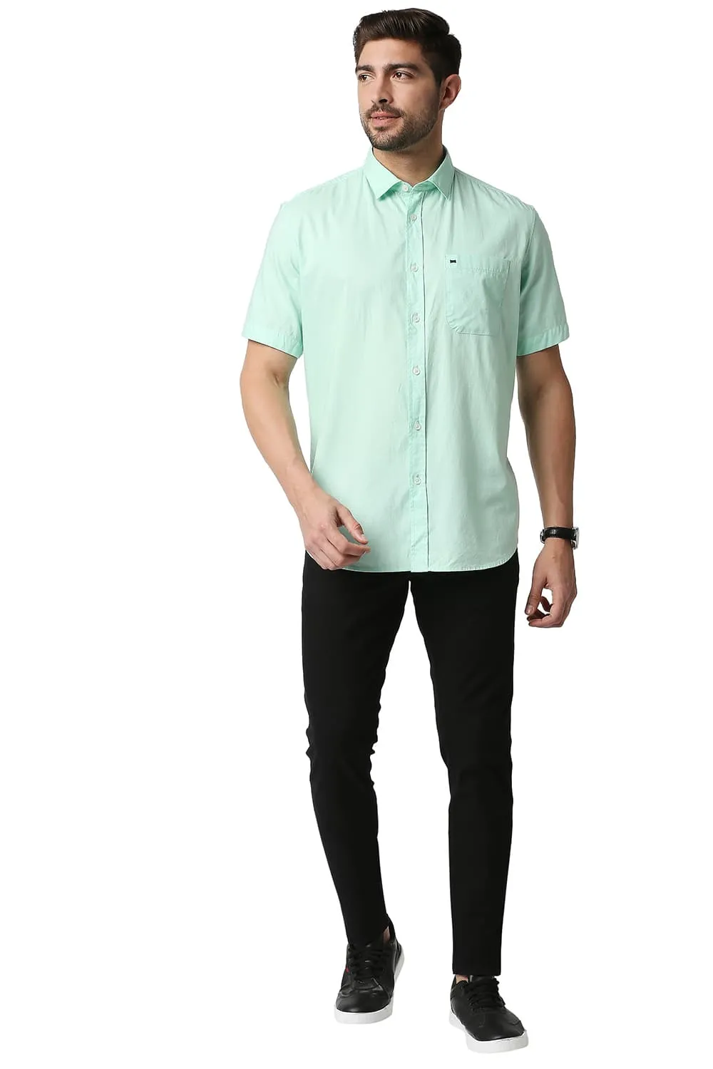 Slim Fit Oxford Halfsleeves Shirt