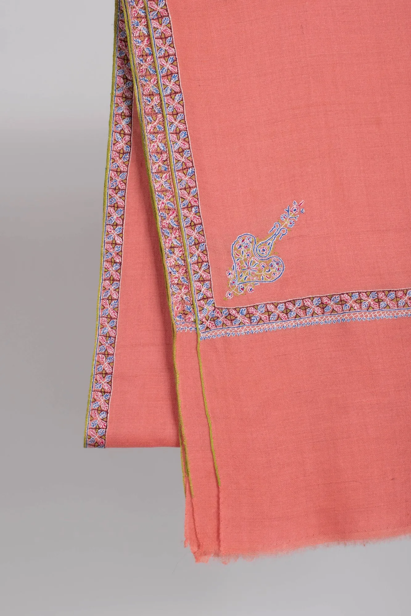 Sozni Embroidered Kashmiri Wrap - KEYNES