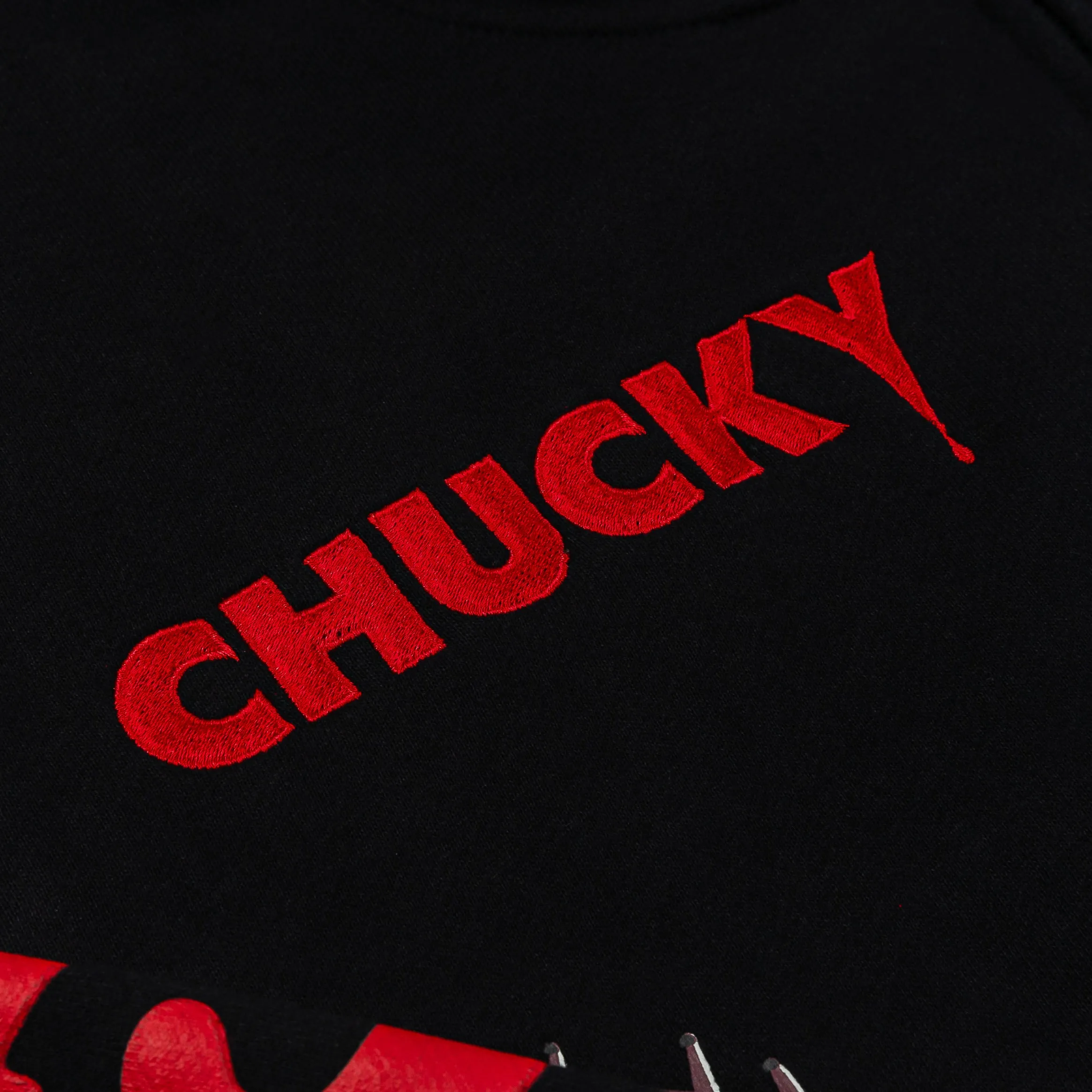 SP x Chucky Mask Pullover Mens Hoodie (Black/Red)