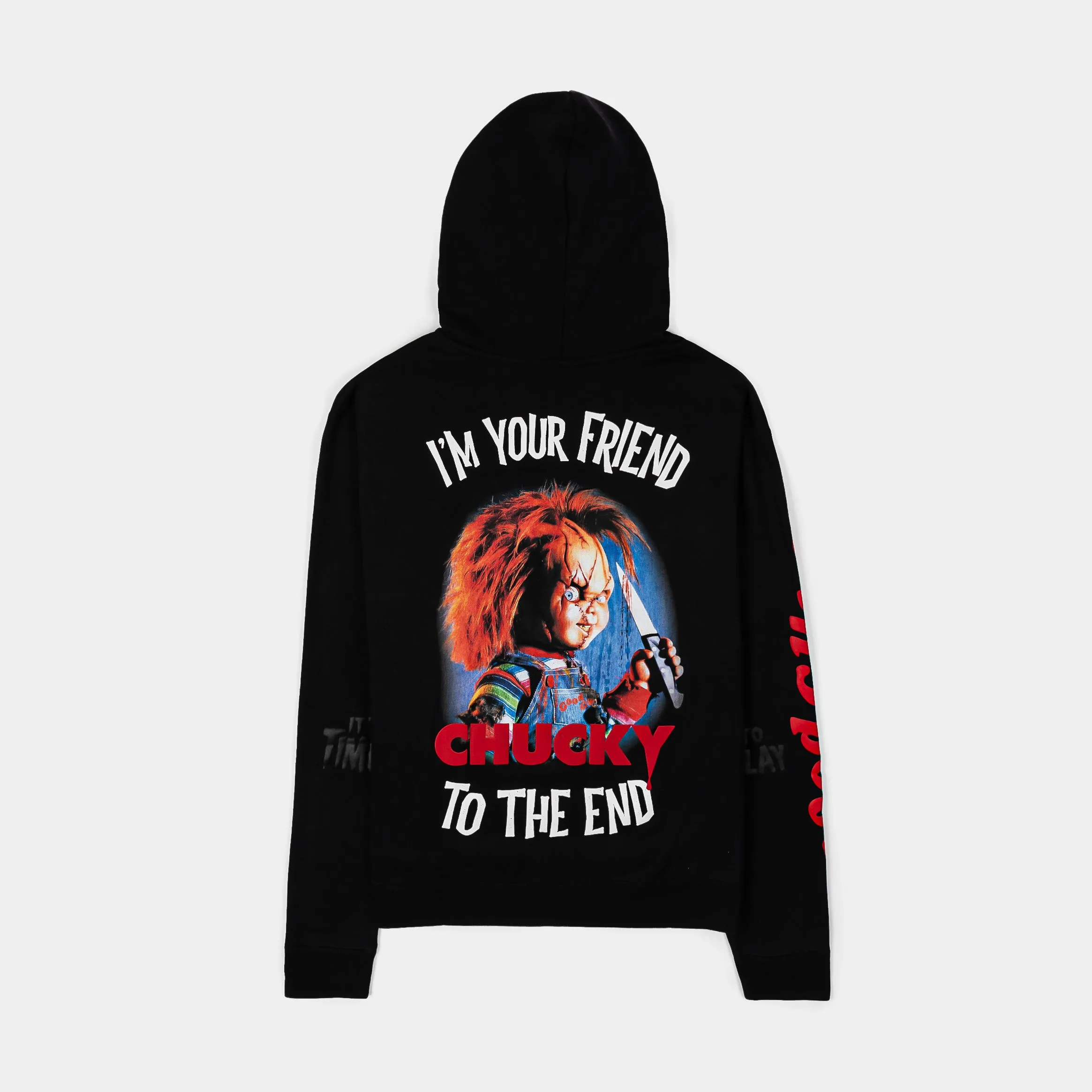 SP x Chucky Mask Pullover Mens Hoodie (Black/Red)